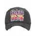 Adjustable Bad Hair Day Distressed Baseball Hat Cap Aztec Serape Black or Blue  eb-73408963